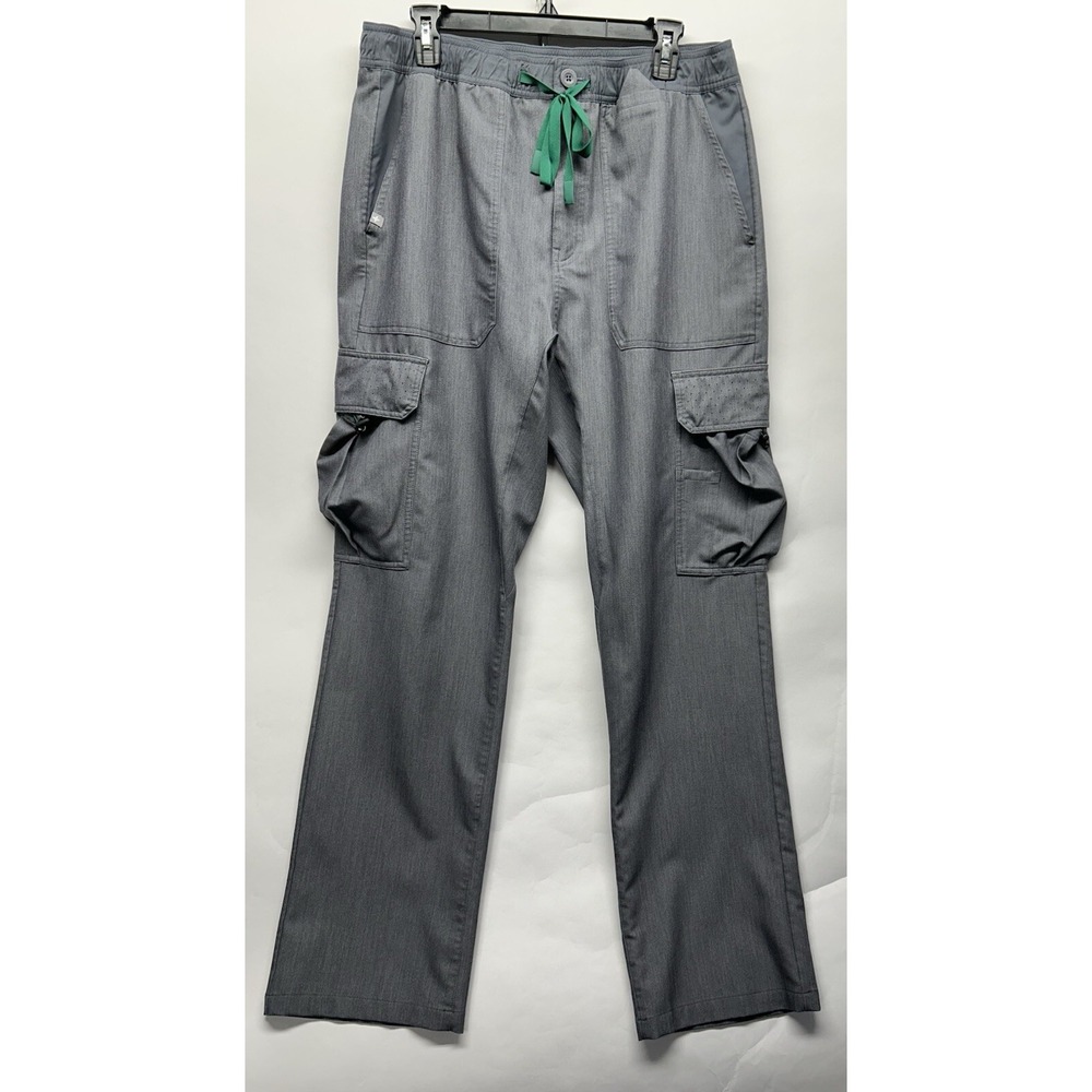 Figs Mens Size XL Gray Namiro Adjustable Waist Scrub Pants (L9)